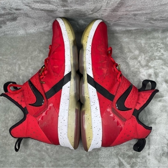 Nike LeBron XIV “University Red” Basketball Shoes Men’s 10.5 Red/Black/White - Picture 5 of 13
